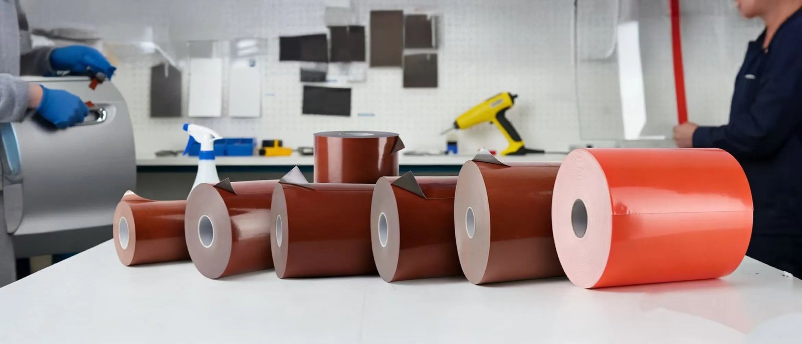 Double-sided foam tape thickness comparison